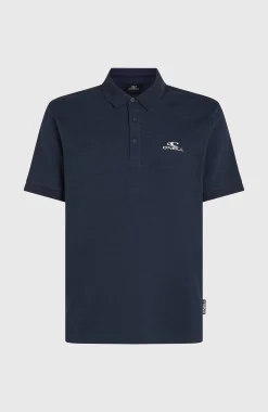 HommesSlub Polo Small Logo| Bleu
