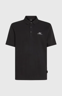 HommesSlub Polo Small Logo| Noire