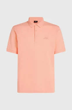 HommesSlub Polo Small Logo| Rose