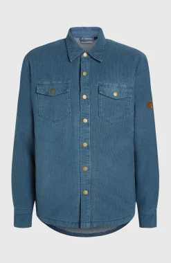HommesSurchemise O'Riginals en velours côtelé et doublée en polaire| Bleu