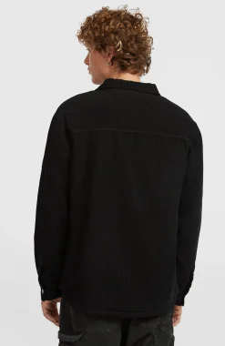 HommesSurchemise O'Riginals en velours côtelé et doublée en polaire| Noire