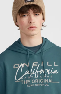 HommesSweat à capuche Cali Original| Bleu