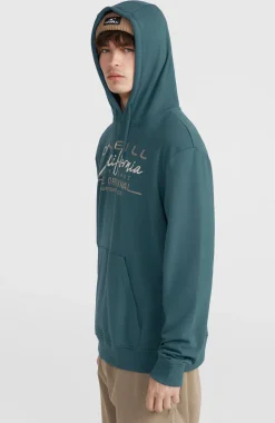 HommesSweat à capuche Cali Original| Bleu