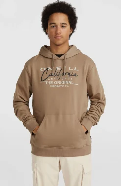 HommesSweat à capuche Cali Original| Brun
