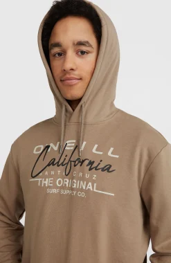 HommesSweat à capuche Cali Original| Brun