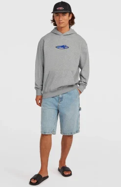 HommesSweat à capuche Essentials 90s Logo| Gris