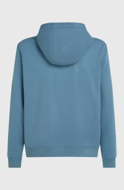 HommesSweat à capuche et zip intégral Small Logo| Bleu