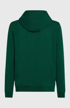 HommesSweat à capuche et zip intégral Small Logo| Vert