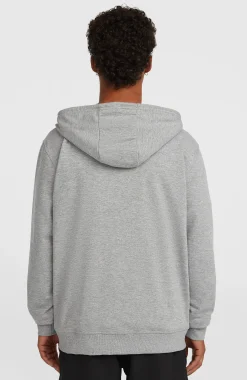HommesSweat à capuche et zip intégral Small Logo| Gris