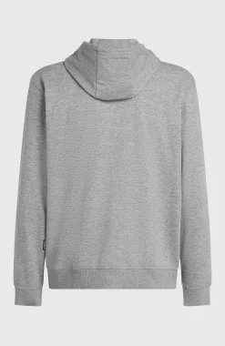 HommesSweat à capuche et zip intégral Small Logo| Gris