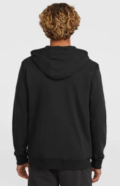HommesSweat à capuche et zip intégral Small Logo| Noire