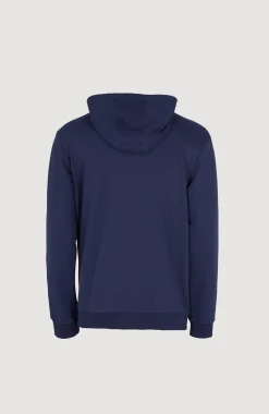 HommesSweat à capuche et zip intégral O'Neill Small Logo| Bleu