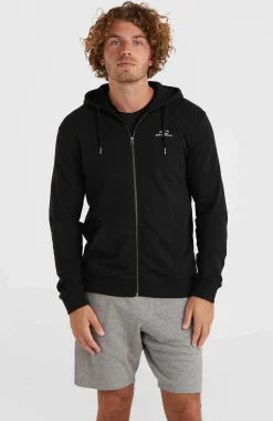 HommesSweat à capuche et zip intégral O'Neill Small Logo| Noire