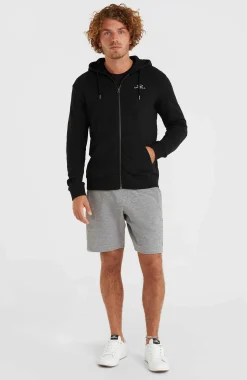 HommesSweat à capuche et zip intégral O'Neill Small Logo| Noire