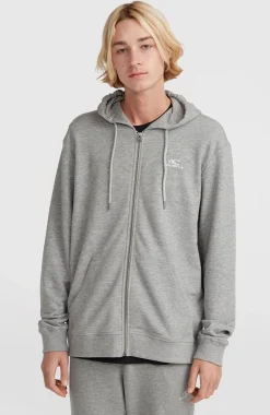 HommesSweat à capuche et zip intégral O'Neill Small Logo| Gris