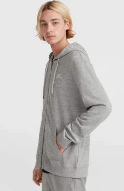 HommesSweat à capuche et zip intégral O'Neill Small Logo| Gris
