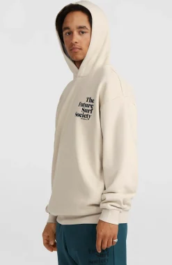 HommesSweat à capuche Future Surf Society| Beige