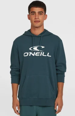 HommesSweat à capuche Logo| Bleu