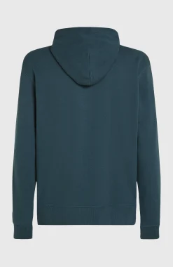 HommesSweat à capuche Logo| Bleu
