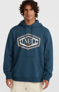 HommesSweat à capuche O'Neill Front Print| Bleu