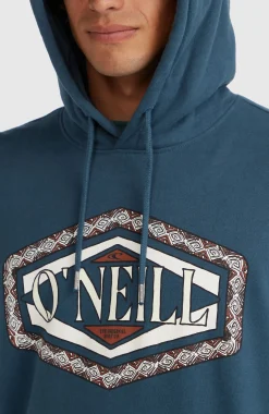 HommesSweat à capuche O'Neill Front Print| Bleu