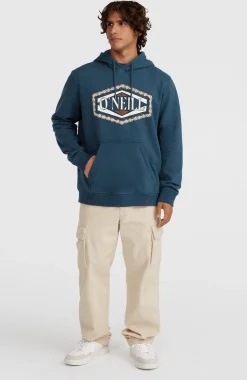 HommesSweat à capuche O'Neill Front Print| Bleu