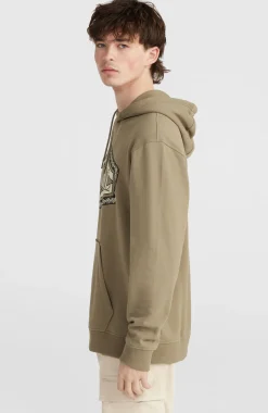 HommesSweat à capuche O'Neill Front Print| Brun