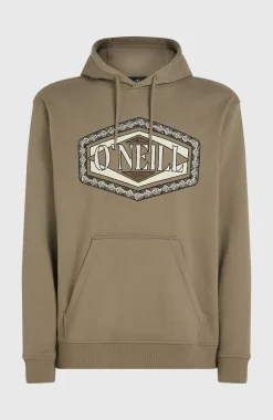 HommesSweat à capuche O'Neill Front Print| Brun