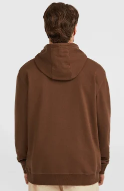 HommesSweat à capuche Original Cali Logo| Brun