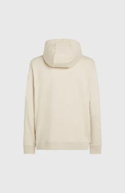 HommesSweat à capuche Small Logo| Beige
