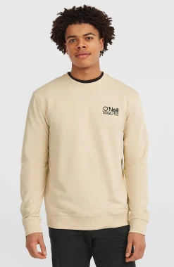 HommesSweatshirt à col rond Original Cali Logo| Beige