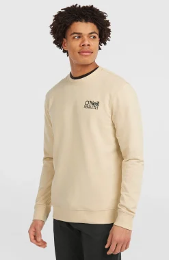 HommesSweatshirt à col rond Original Cali Logo| Beige