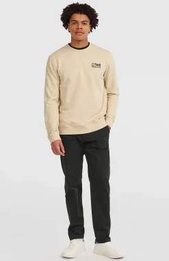 HommesSweatshirt à col rond Original Cali Logo| Beige