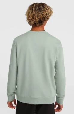 HommesSweatshirt à col rond Original Cali Logo| Vert