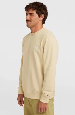 HommesSweatshirt à col rond Original Cali Logo| Beige