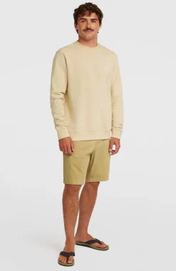 HommesSweatshirt à col rond Original Cali Logo| Beige