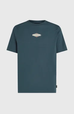 HommesT-shirt Back Print| Bleu