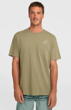 HommesT-shirt Chest Pocket| Vert