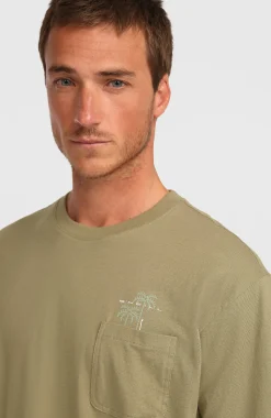 HommesT-shirt Chest Pocket| Vert
