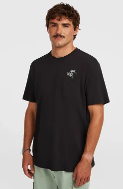 HommesT-shirt Chest Pocket| Noire