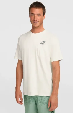 HommesT-shirt Chest Pocket| Blanc