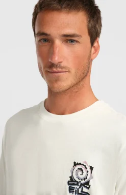 HommesT-shirt Chest Print| Blanc