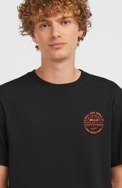 HommesT-shirt Chest Print| Noire