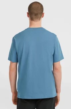 HommesT-shirt Chest Print| Bleu