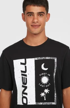 HommesT-shirt Front Print| Noire