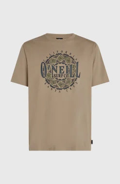 HommesT-shirt Ikat Graphic| Brun