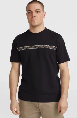 HommesT-shirt Ikat Stripe| Noire