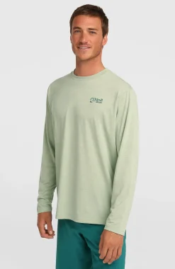 HommesT-shirt manches longues O'Neill Hybrid Polygiene| Vert