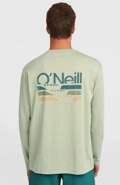 HommesT-shirt manches longues O'Neill Hybrid Polygiene| Vert