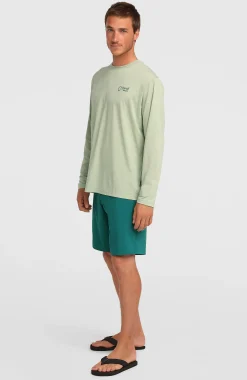 HommesT-shirt manches longues O'Neill Hybrid Polygiene| Vert